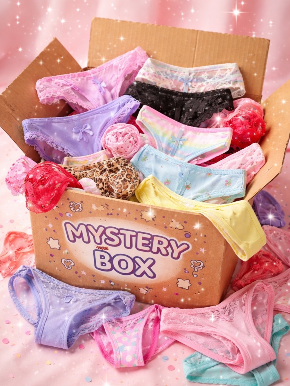 Mystery Box of Colorful Women's Panties - Hanky Panky